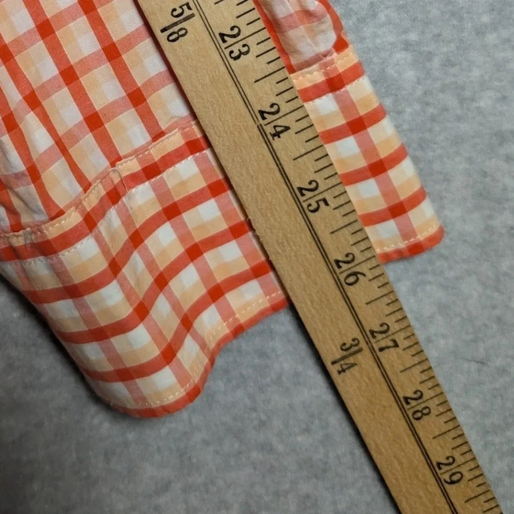 Banana Republic Gingham Shirt Mens XL Soft Wash Slim Fit Picnic Dopamine Preppy